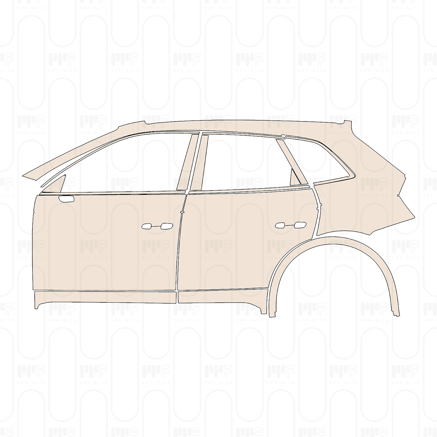 PPF prédécoupé Audi Q5 Standard Wheelbase Base 2022