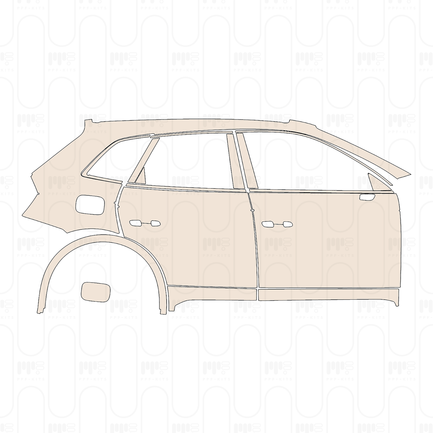 PPF prédécoupé Audi Q5 Standard Wheelbase Base 2022