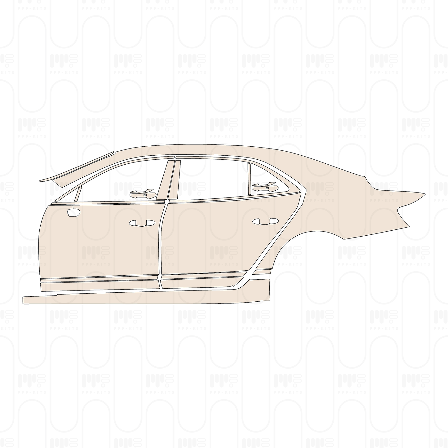 PPF prédécoupé Bentley Flying Spur V8 2023