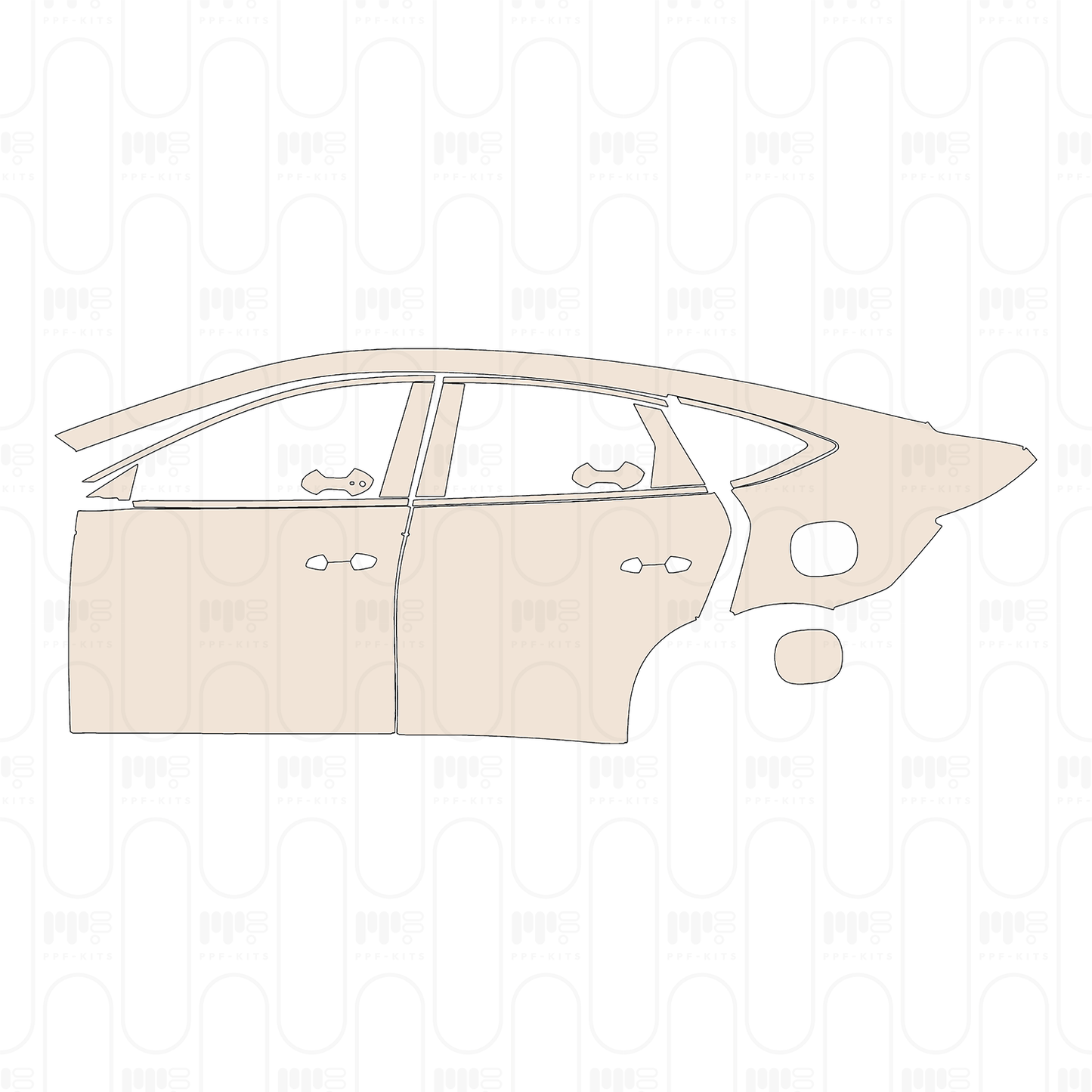 PPF prédécoupé BYD Qin L DM-i Base 2024