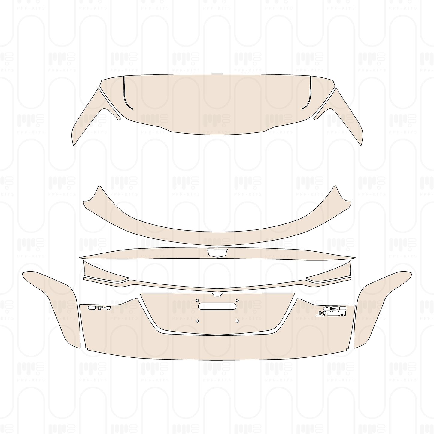 PPF prédécoupé Cadillac GT4 2023