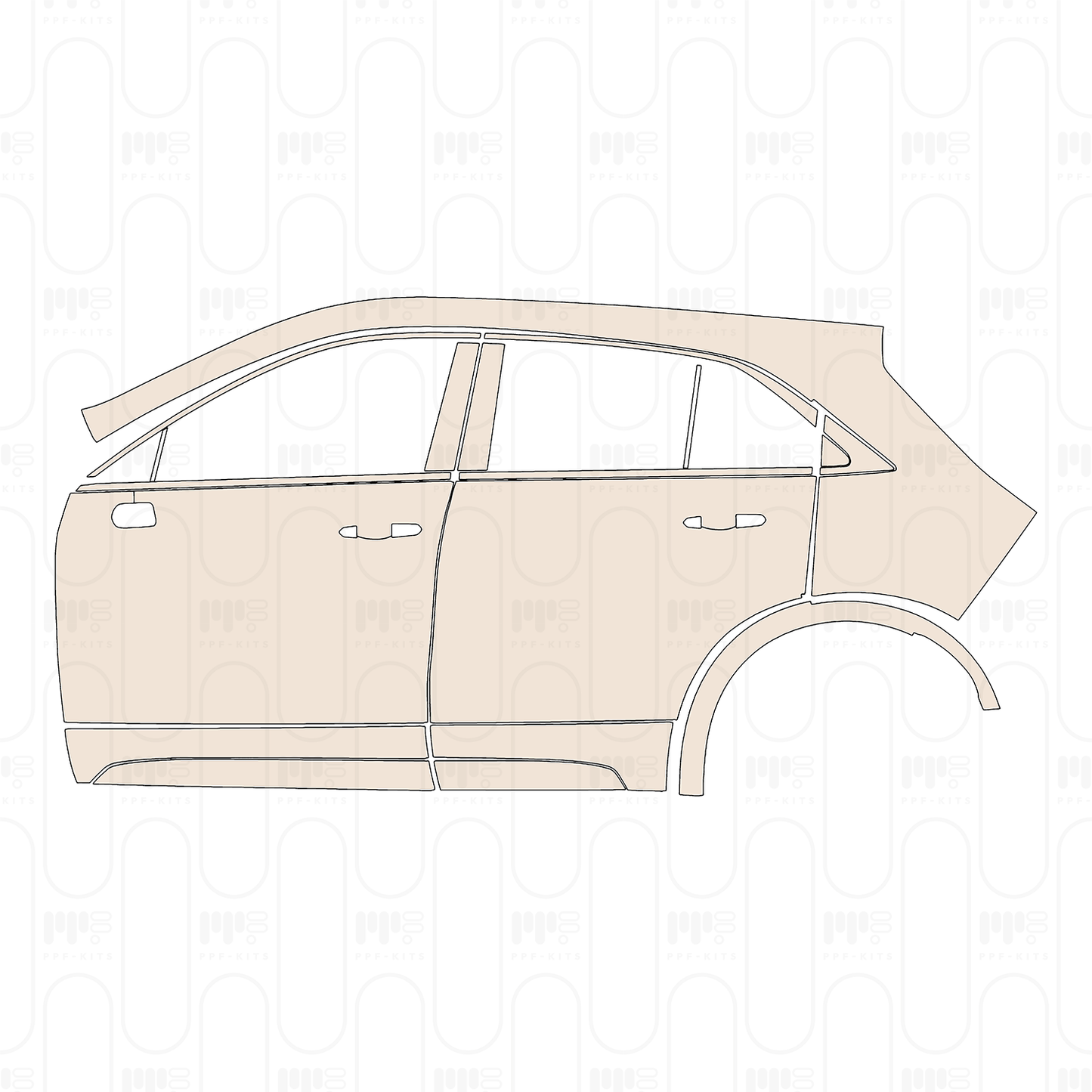 PPF prédécoupé Cadillac XT4 2024