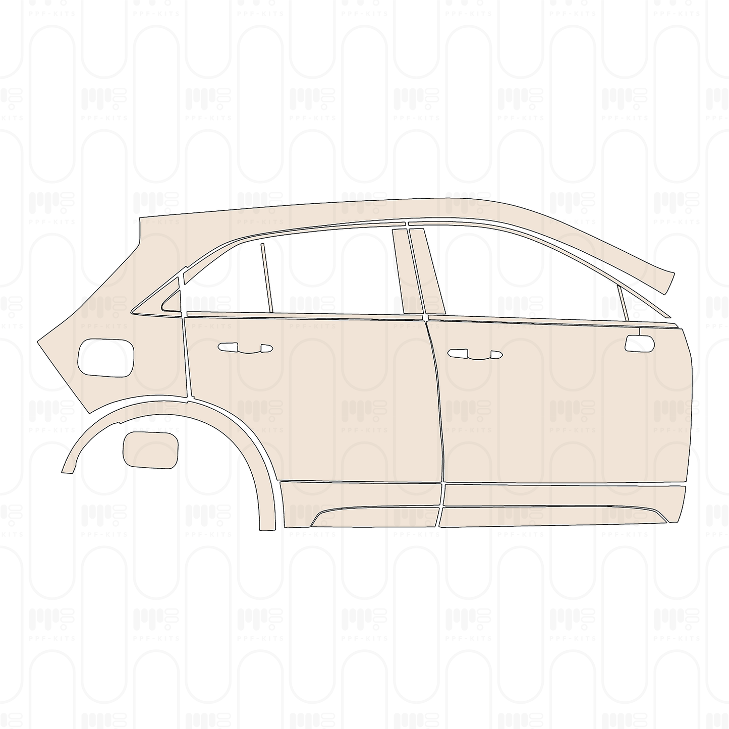 PPF prédécoupé Cadillac XT4 2024