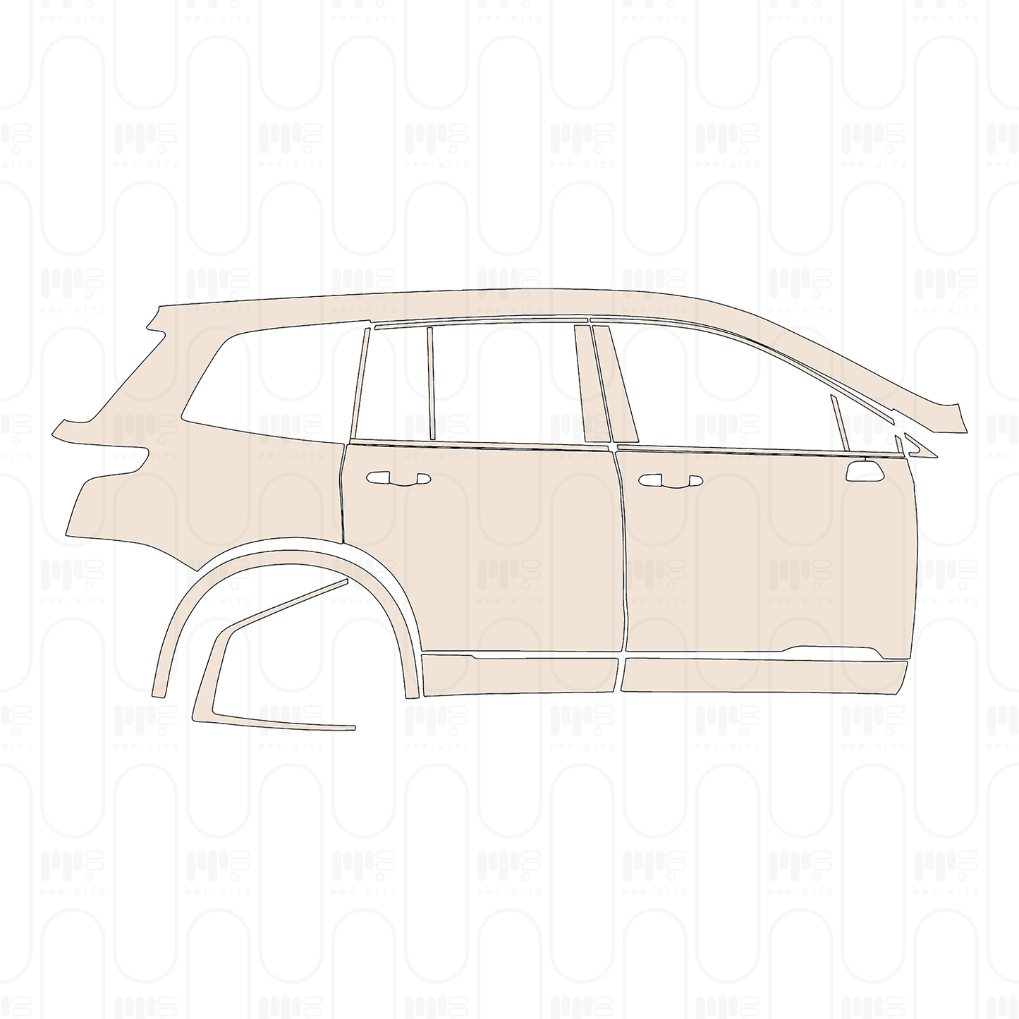 PPF prédécoupé Cadillac XT6 Sport 2023
