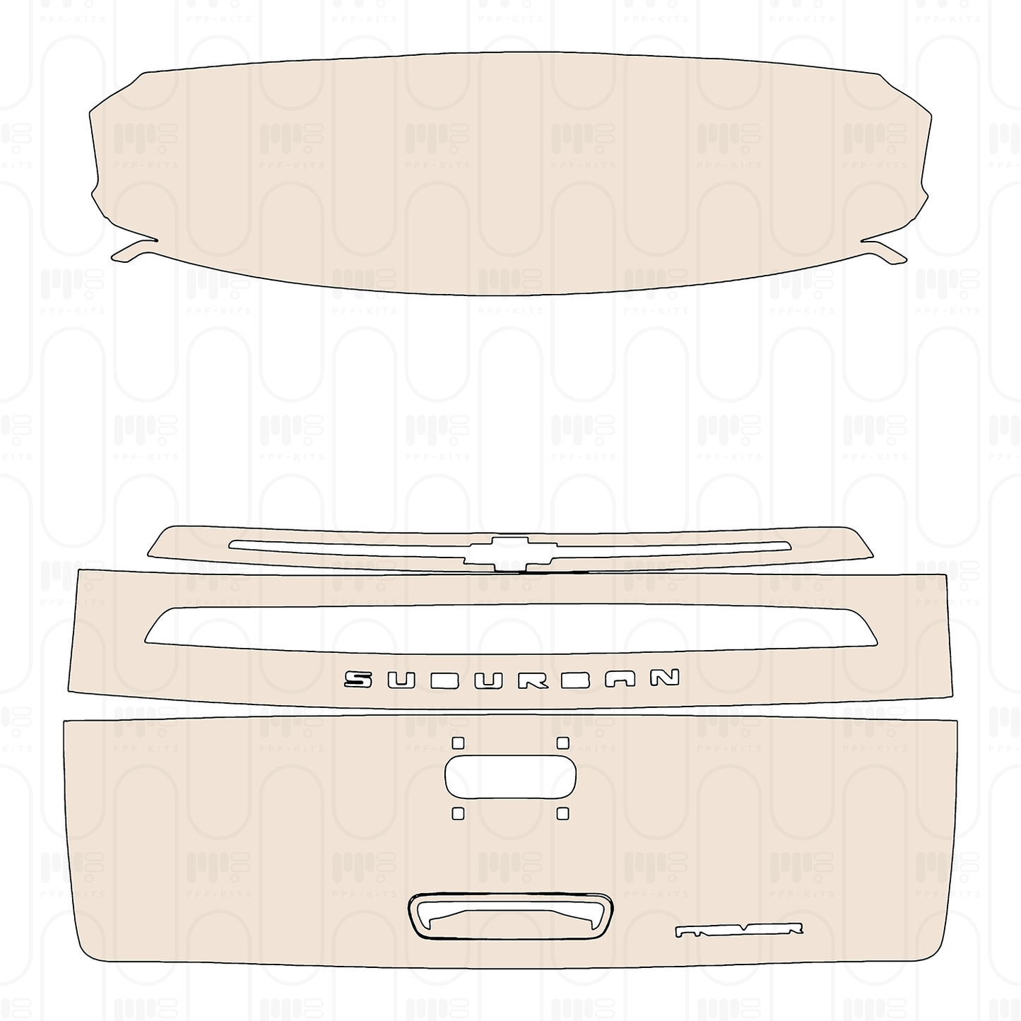 PPF prédécoupé Chevrolet Suburban Premier 2023