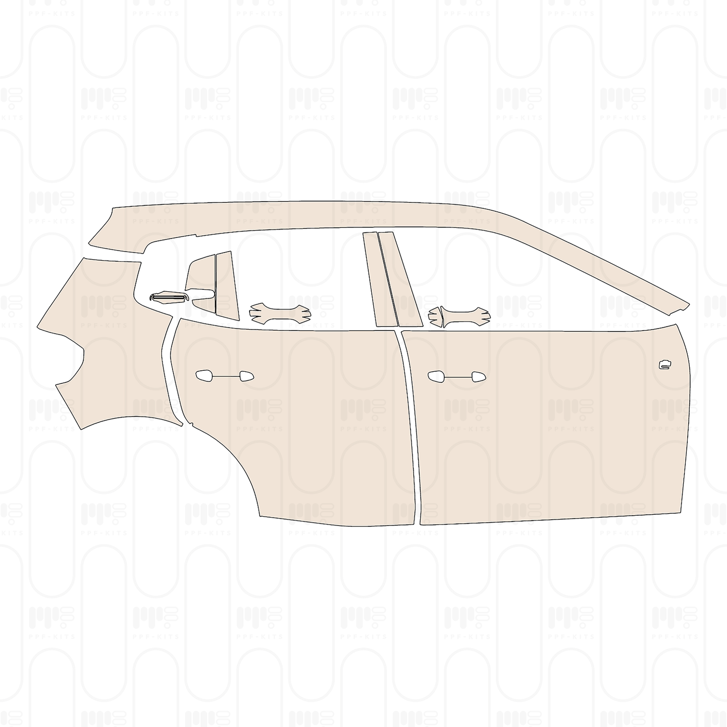 PPF prédécoupé Citroen ��-C3 (EU) 2024