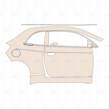 PPF prédécoupé Fiat 500e 2 door La Prima Cabriolet 2022