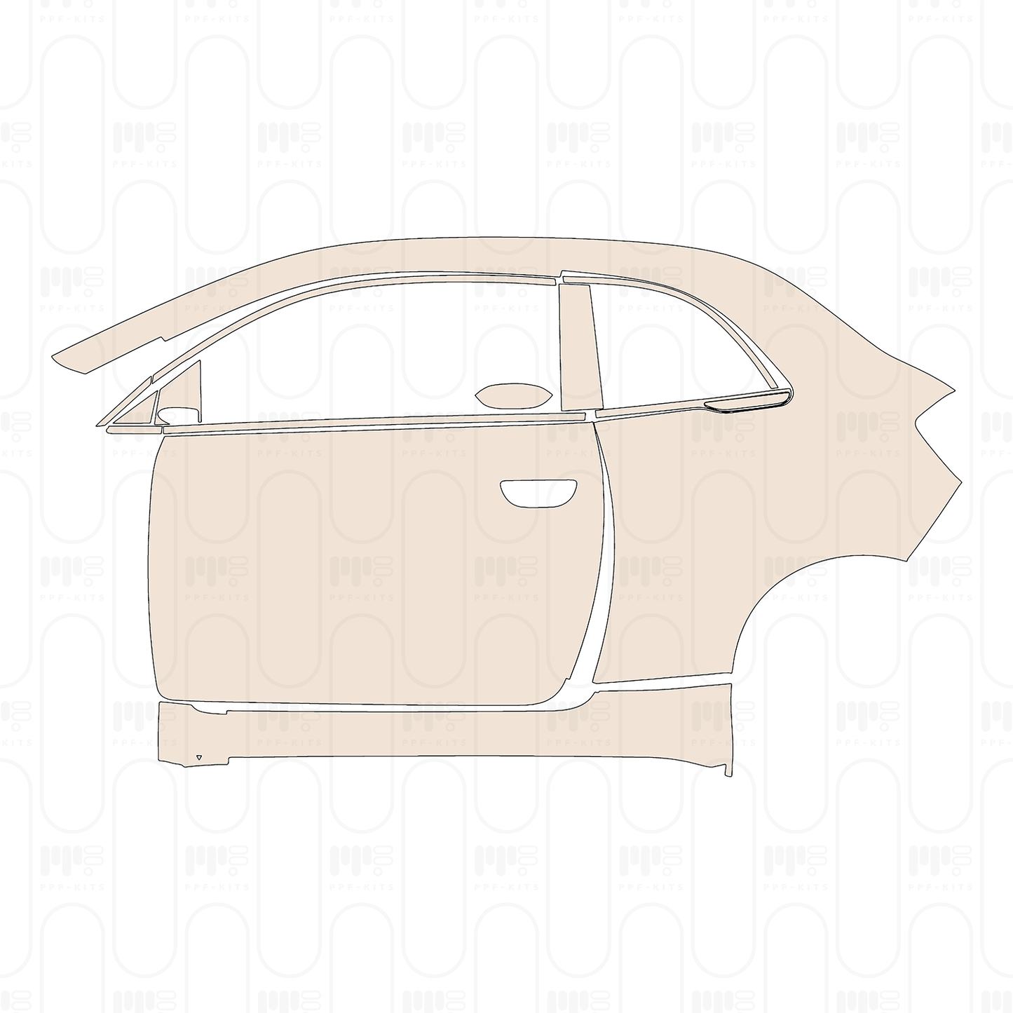 PPF prédécoupé Fiat 500e 2 door Base Coupe 2022