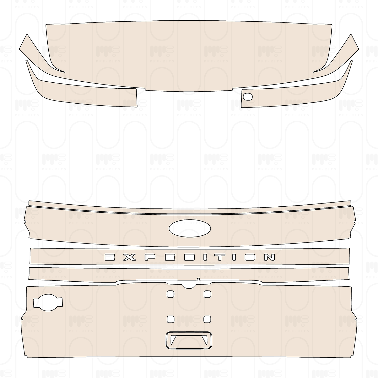 PPF prédécoupé Ford Expedition Standard Wheelbase King Ranch 2022