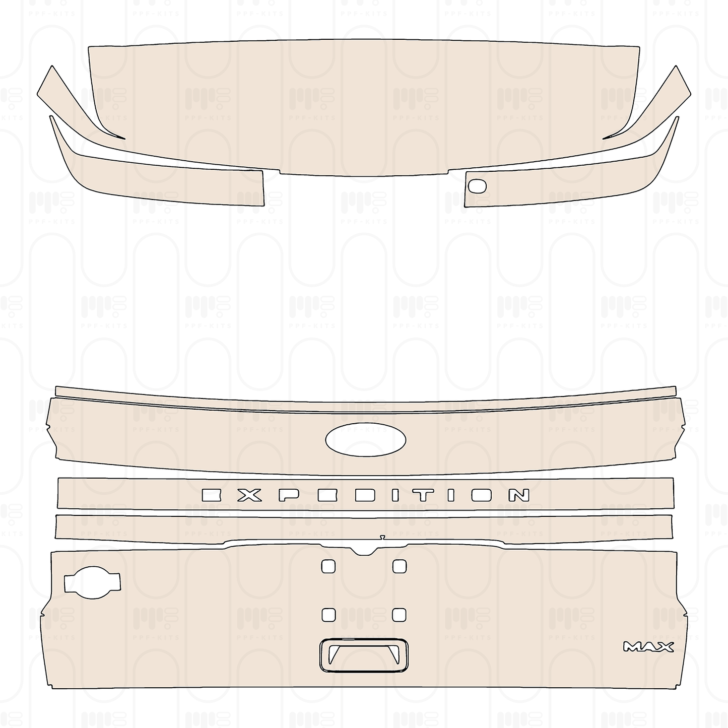 PPF prédécoupé Ford Expedition Extended Wheelbase King Ranch 2022