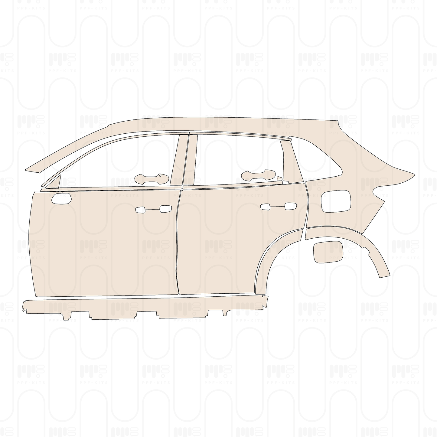 PPF prédécoupé Honda ZR-V (CN) e:HEV 2022