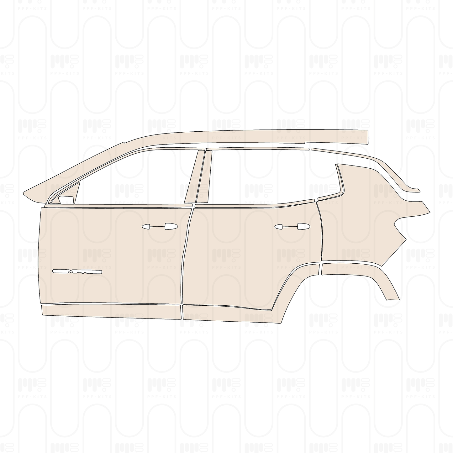 PPF prédécoupé JEEP Compass Limited 2022