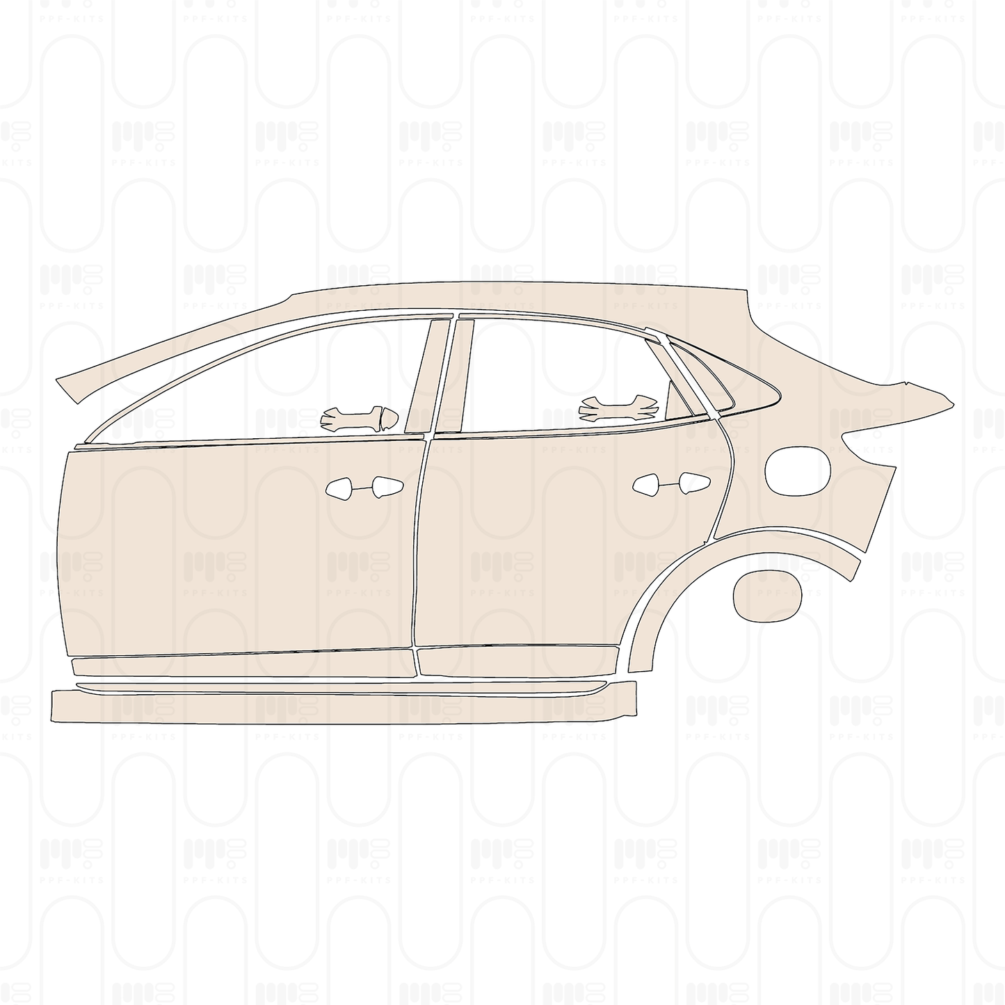 PPF prédécoupé KIA Xceed (EU) Base 2022