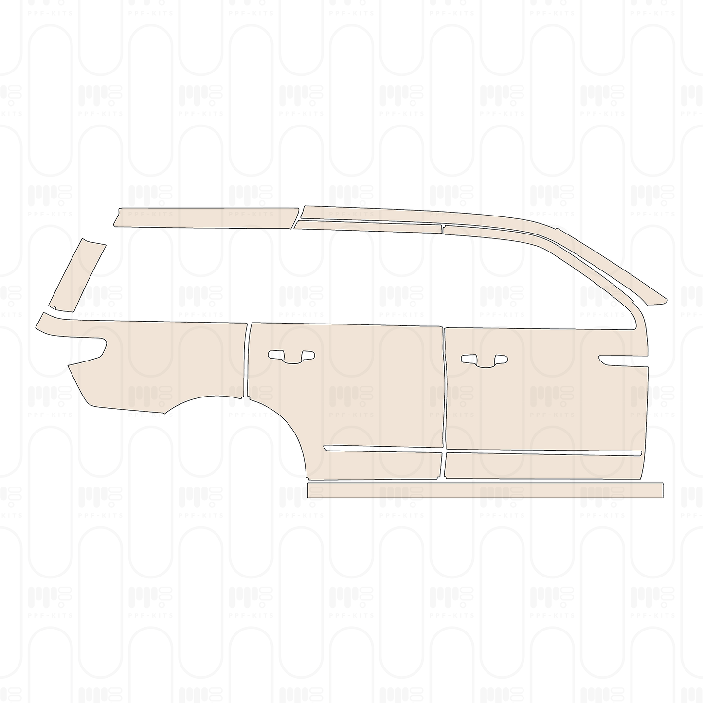 PPF prédécoupé Lincoln Navigator Standard Wheelbase 2022