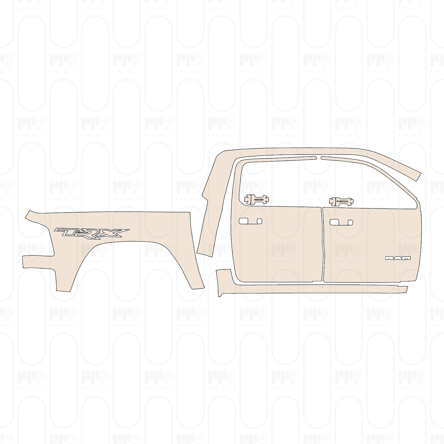 PPF prédécoupé RAM Trucks 1500 TRX 2023