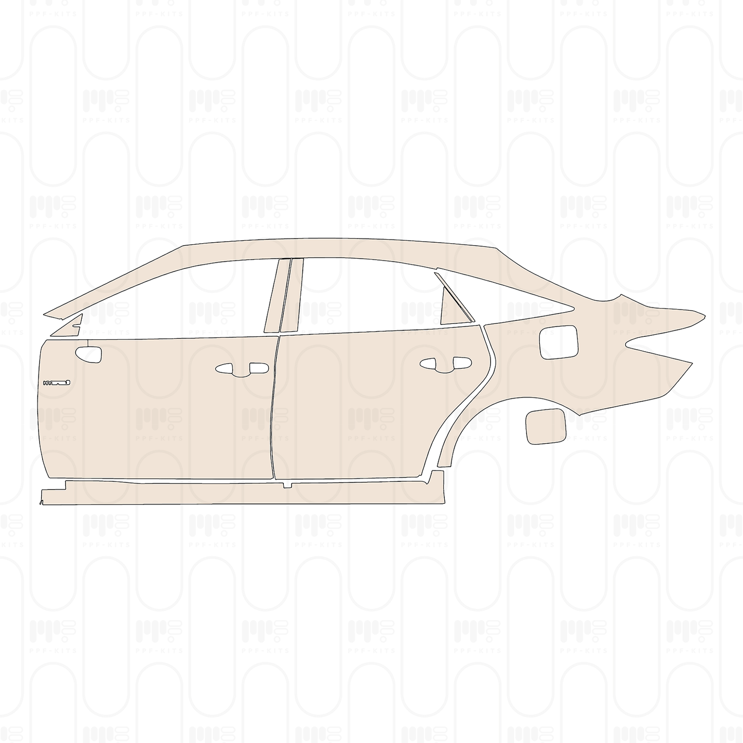 PPF prédécoupé Toyota Avalon Sport 2023