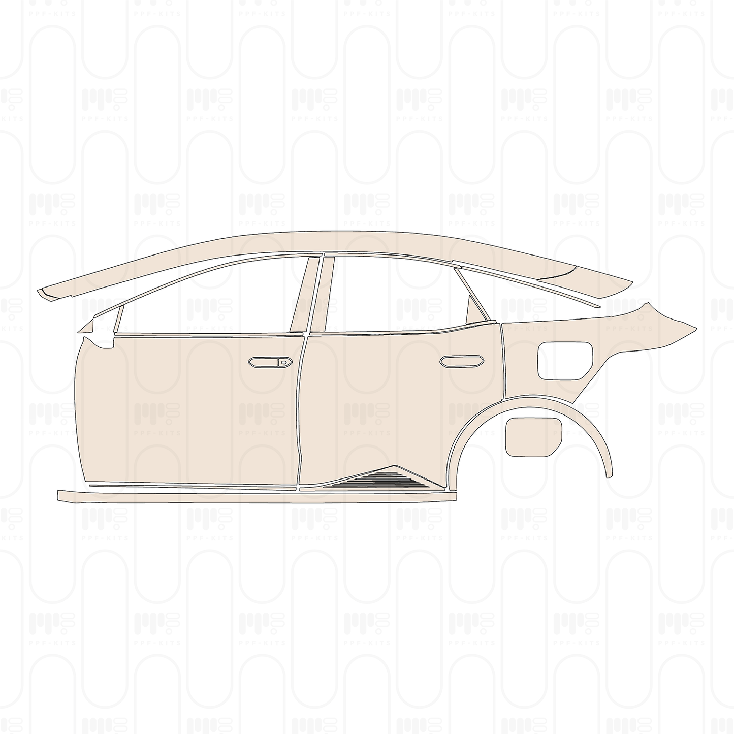 PPF prédécoupé Toyota bZ3 2023