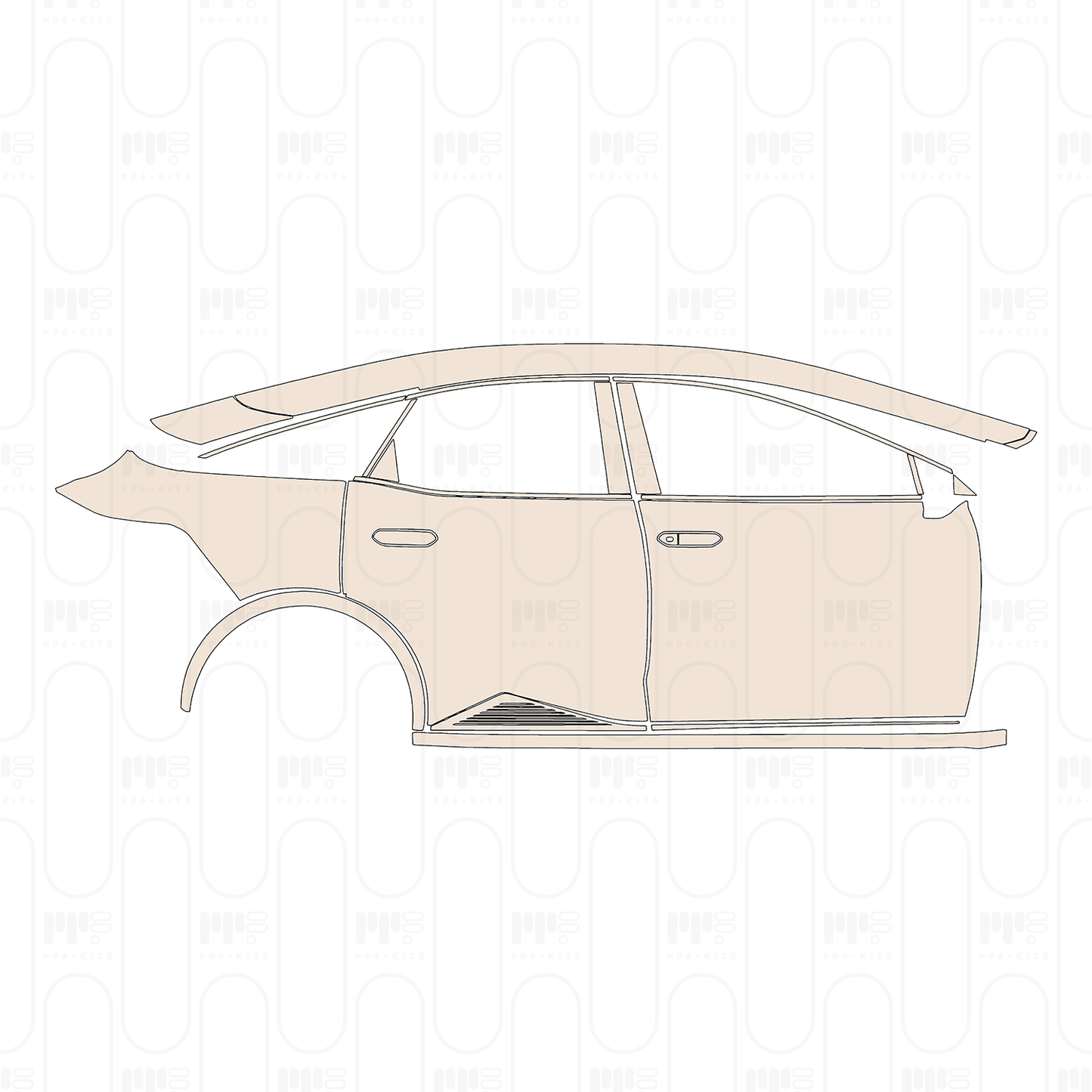PPF prédécoupé Toyota bZ3 2023
