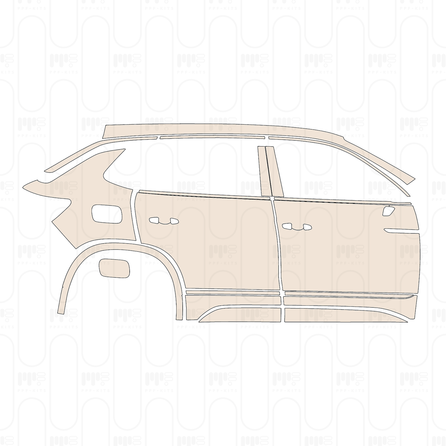 PPF prédécoupé Volkswagen Tayron R-Line 2023
