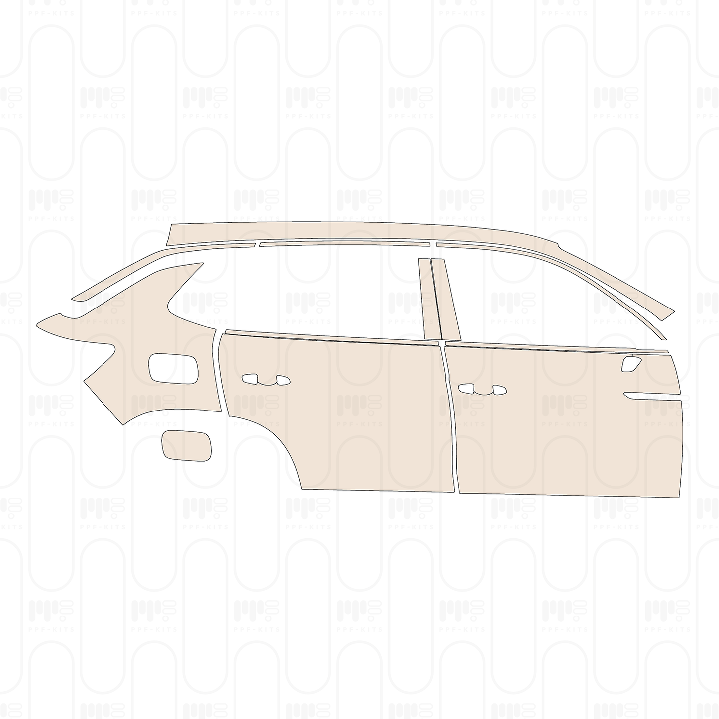 PPF prédécoupé Volkswagen Tayron Base 2023