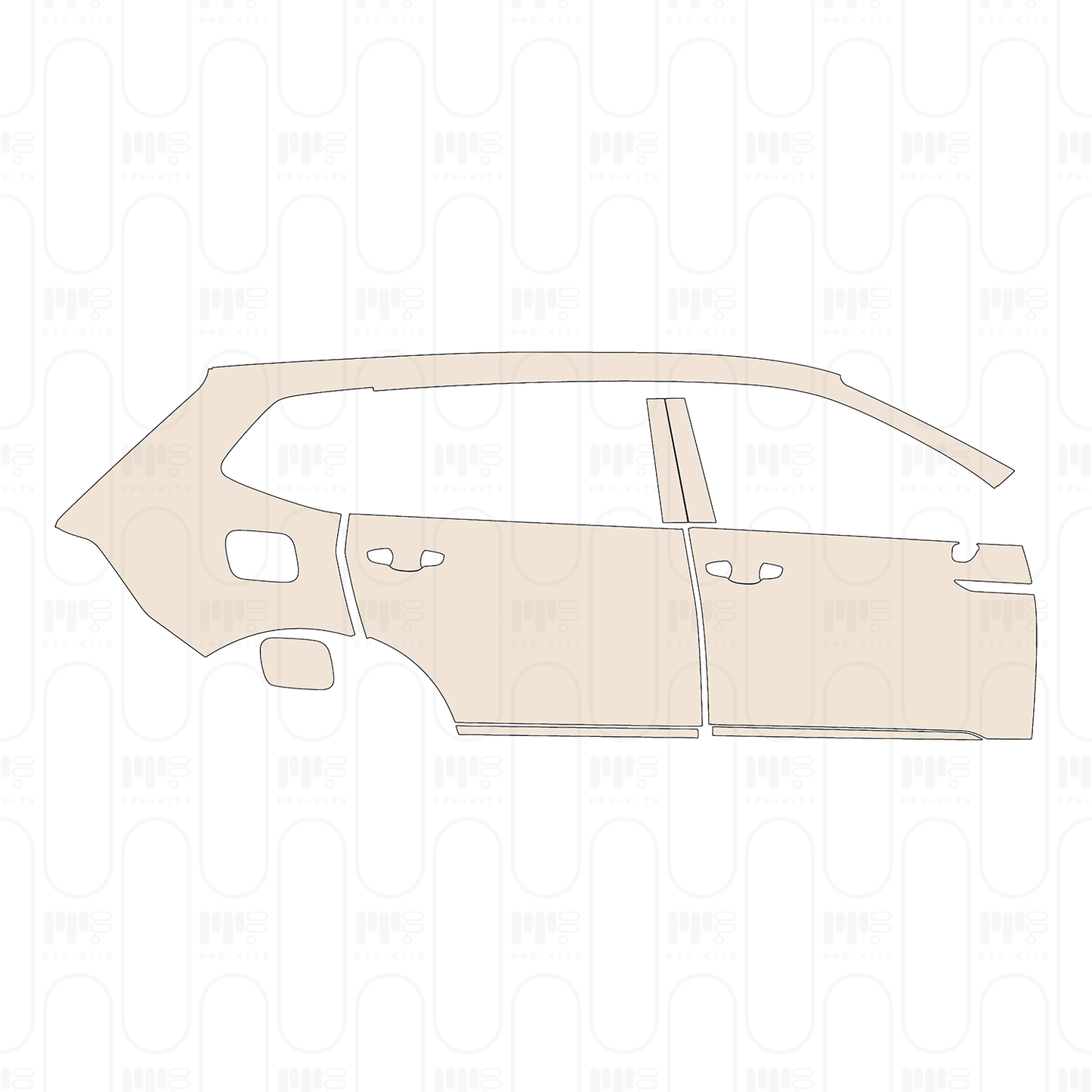 PPF prédécoupé Volkswagen Tiguan (US) SE 2023