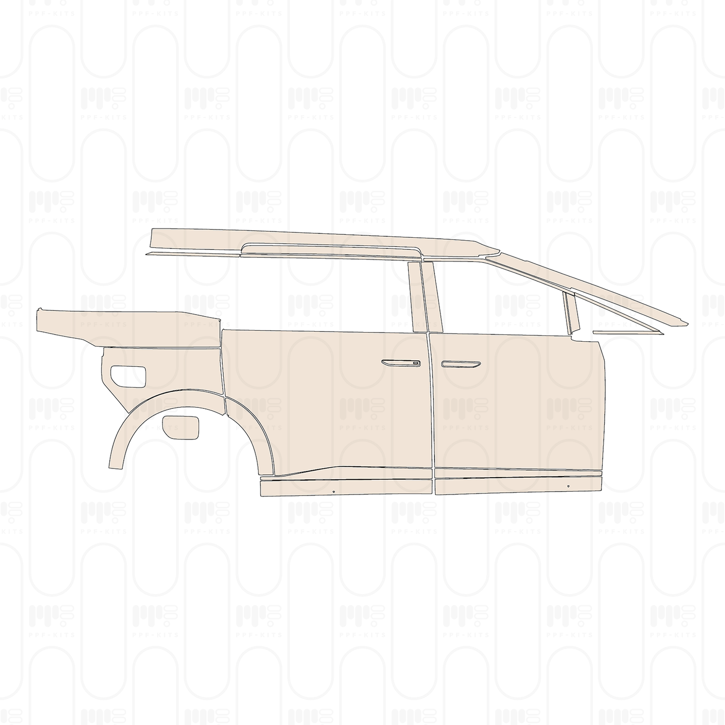 PPF prédécoupé Xpeng X9 2024