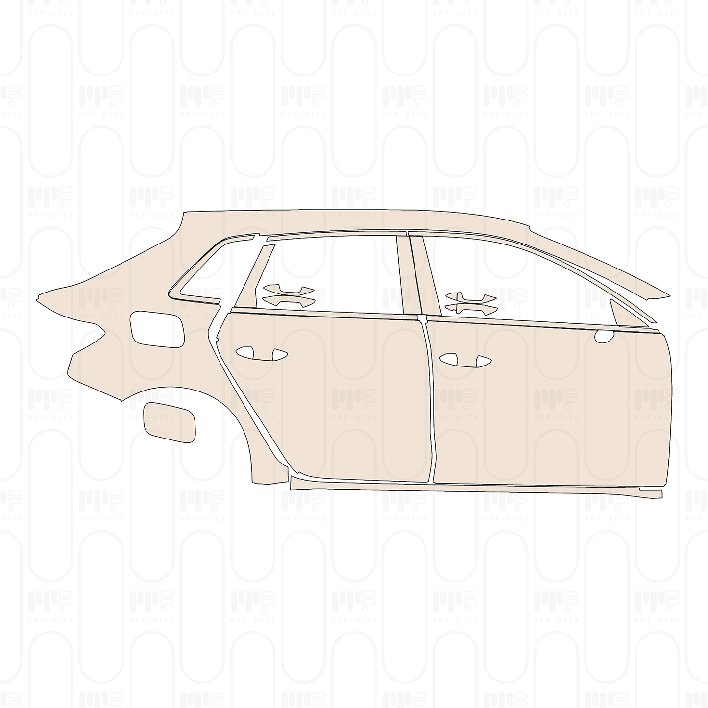 PPF prédécoupé Audi A3 Sportback Base 2022