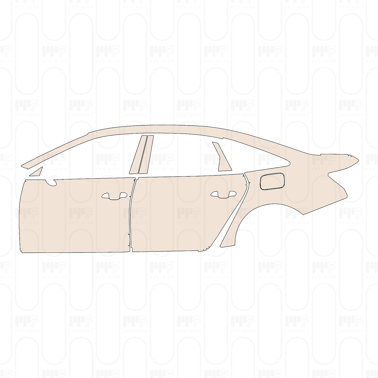 PPF prédécoupé Audi A6 A6L TFSI e S-Line 2022