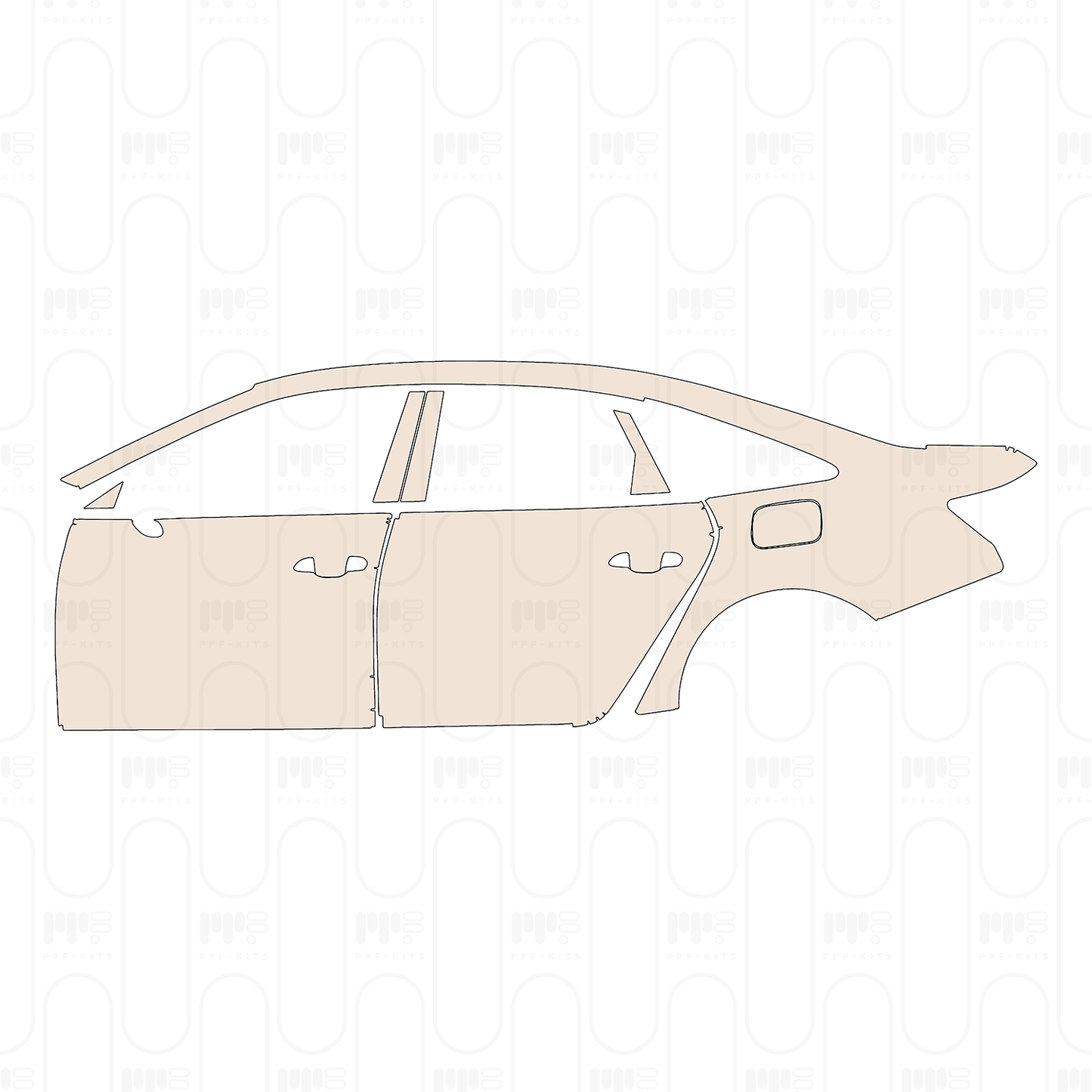 PPF prédécoupé Audi A6 A6L TFSI e Base 2022