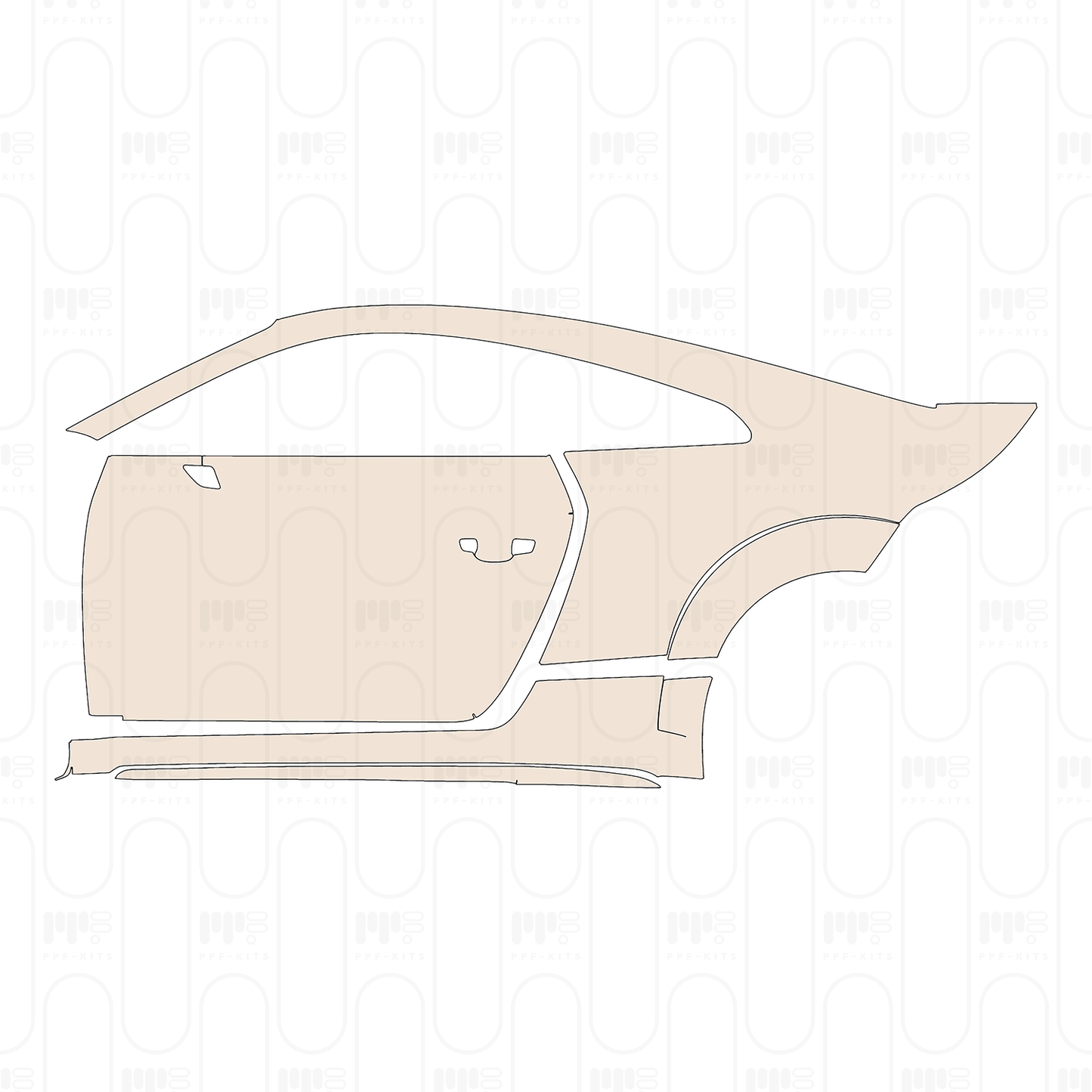 PPF prédécoupé Audi TT Coupe S-Line 2023