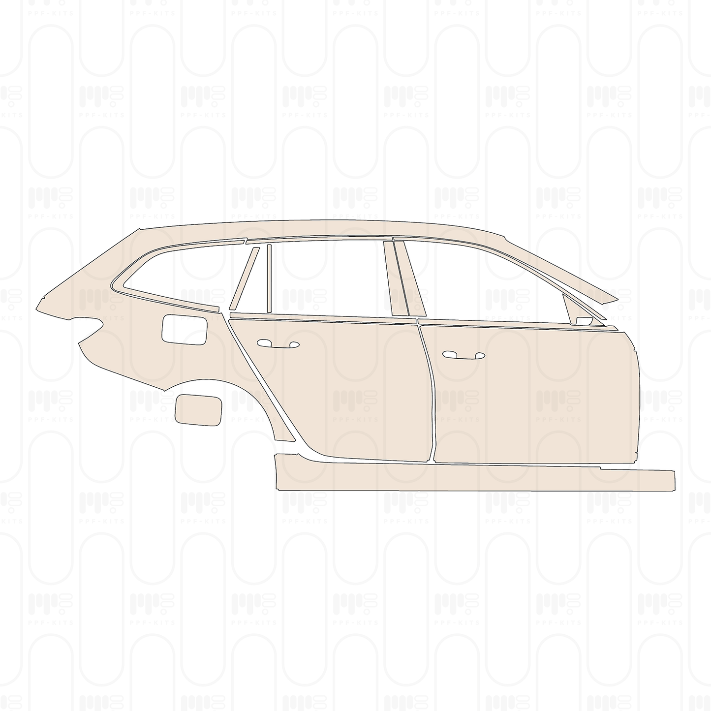 PPF prédécoupé BMW 3 Series Touring Base 2023