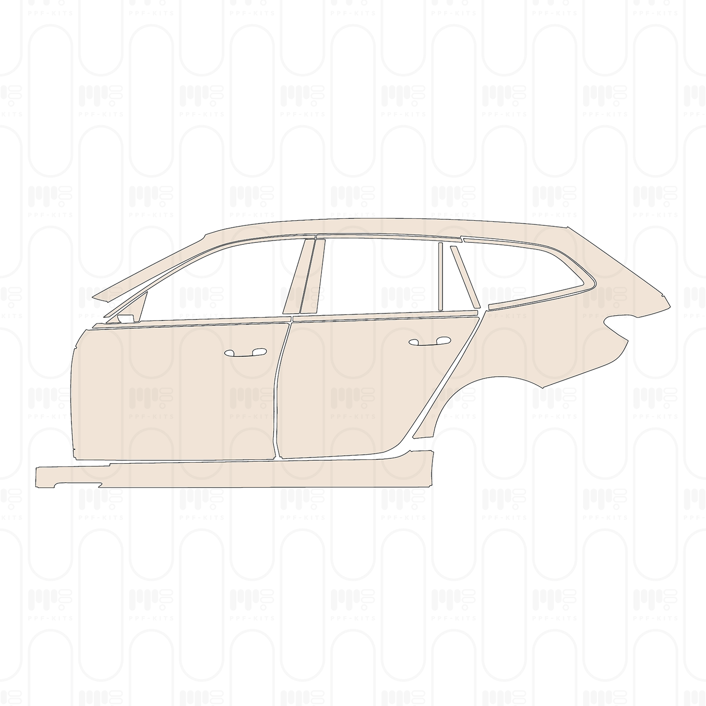 PPF prédécoupé BMW 3 Series Touring M340i 2023