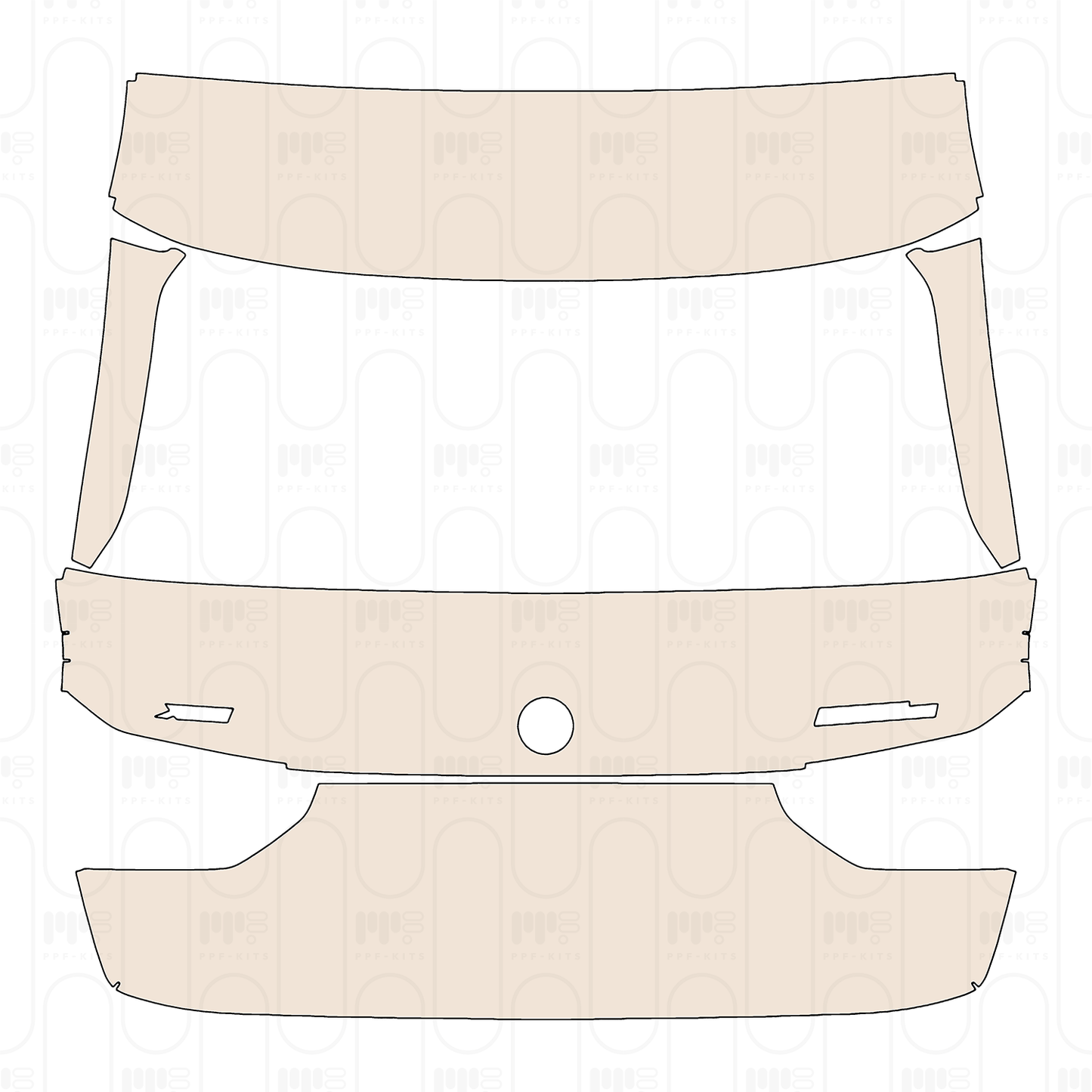 Pre-Cut PPF BMW 5 Series Touring Base 2023