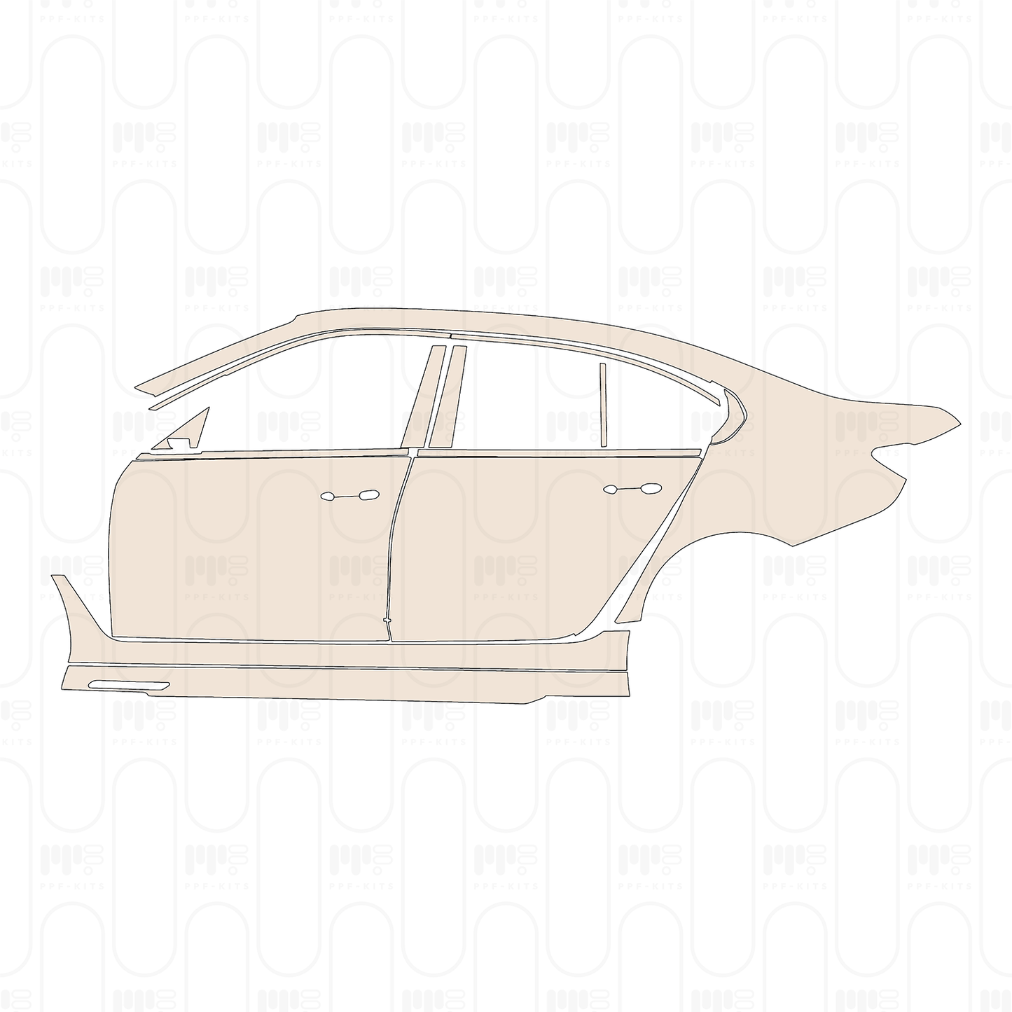 PPF prédécoupé BMW i3 Extended Wheelbase 2022