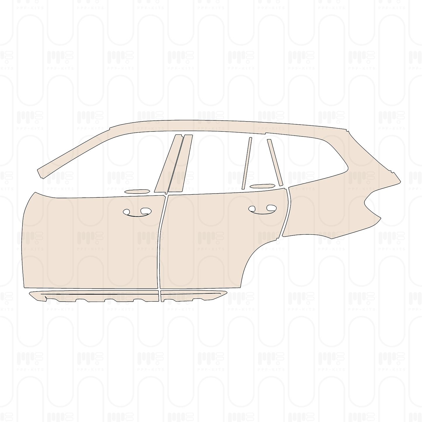 PPF prédécoupé BMW X3 Standard Wheelbase xLine 2022