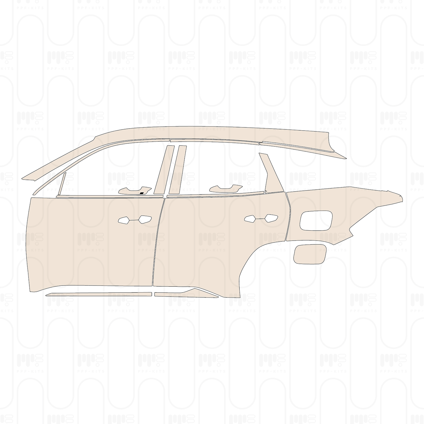 PPF prédécoupé Geely Galaxy L7 2023