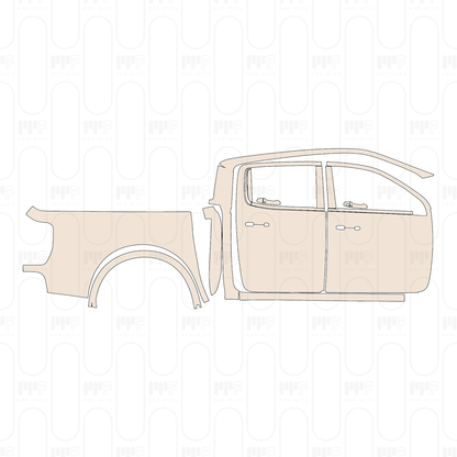PPF prédécoupé Ford Ranger (US) XLT SUPERCREW 2022
