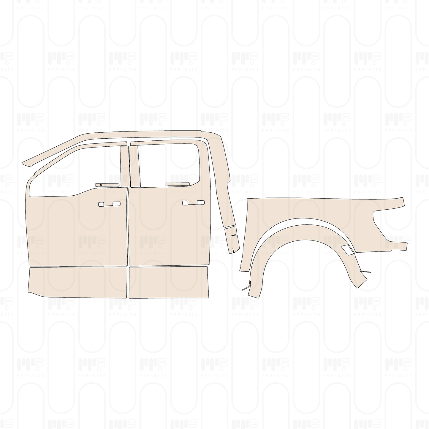 PPF prédécoupé Ford F-150 Raptor SuperCrew 2022