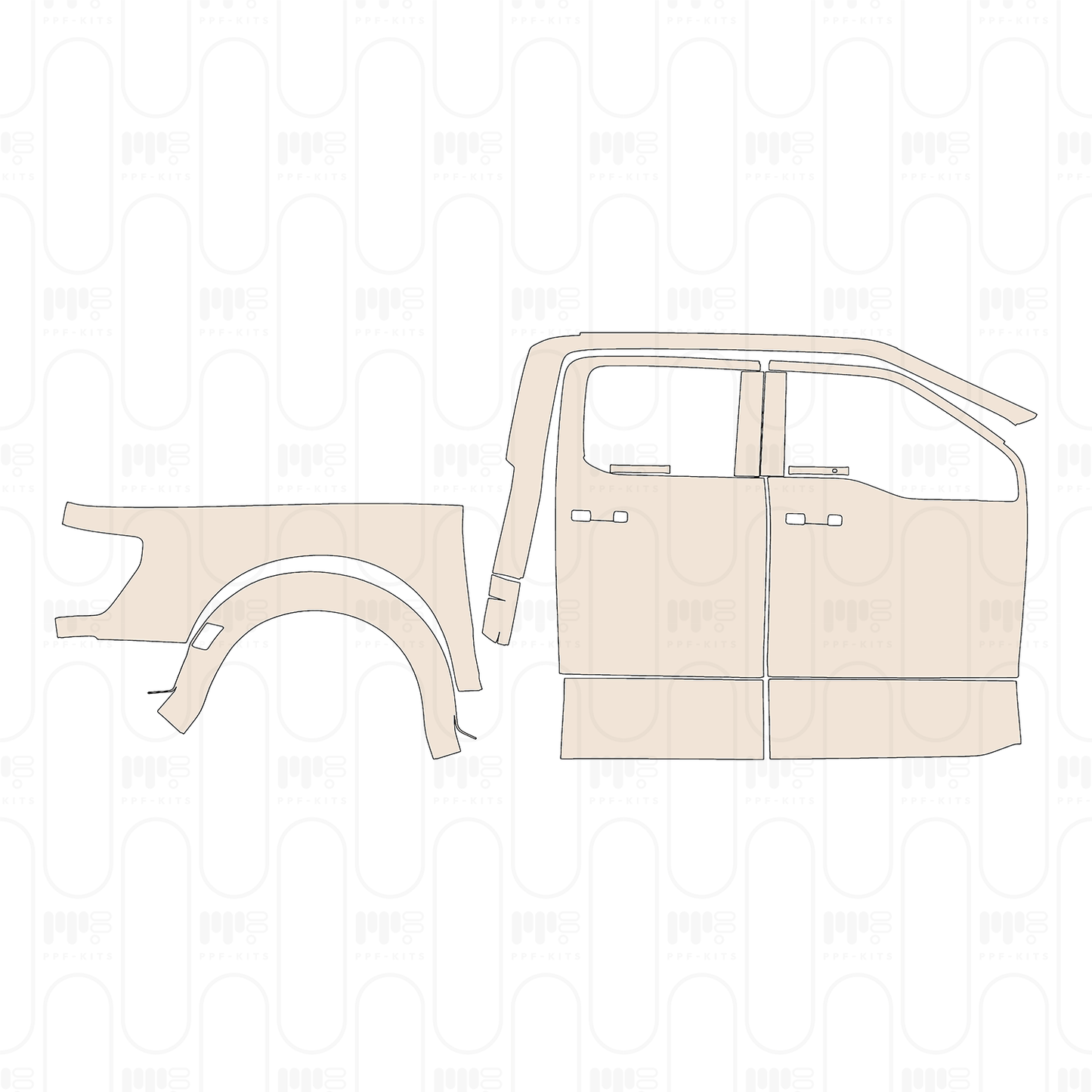 PPF prédécoupé Ford F-150 Raptor SuperCrew 2022