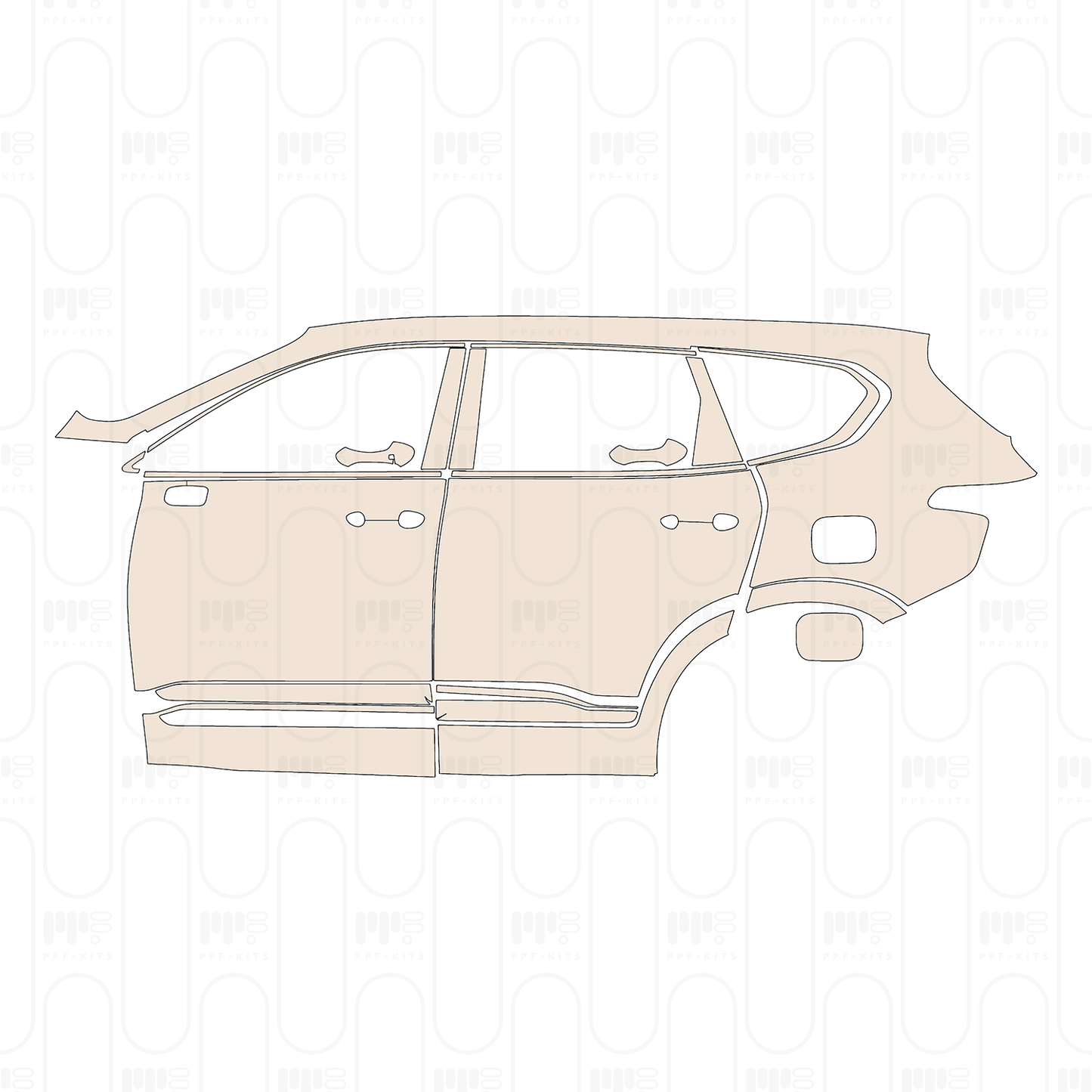 PPF prédécoupé Hyundai Santa Fe (US) 2022