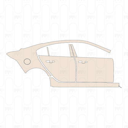 PPF prédécoupé Jaguar XE (Standard Wheelbase) R-Dynamic 2023