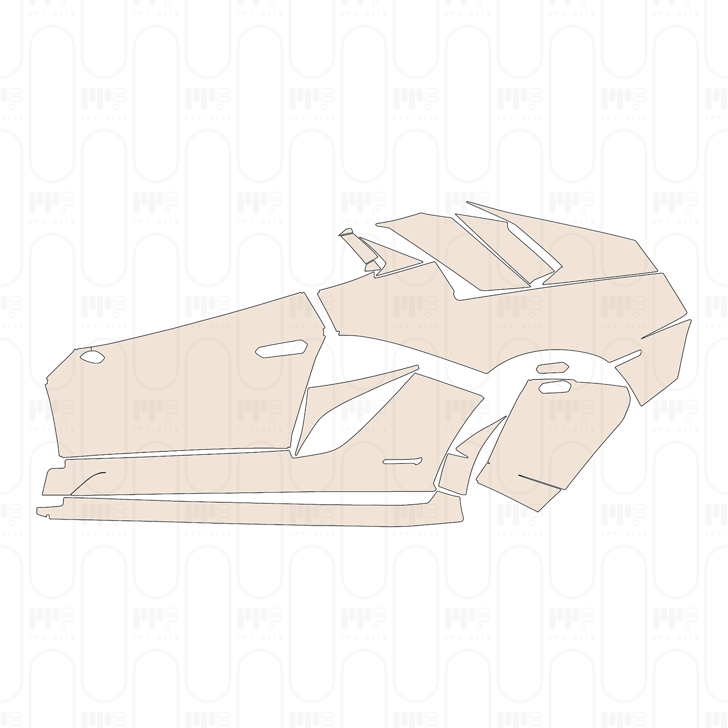 PPF prédécoupé Lamborghini Aventador S Roadster 2022