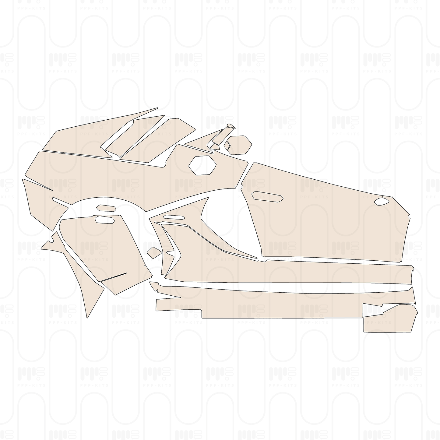 PPF prédécoupé Lamborghini Aventador LP 780-4 Ultimae 2022