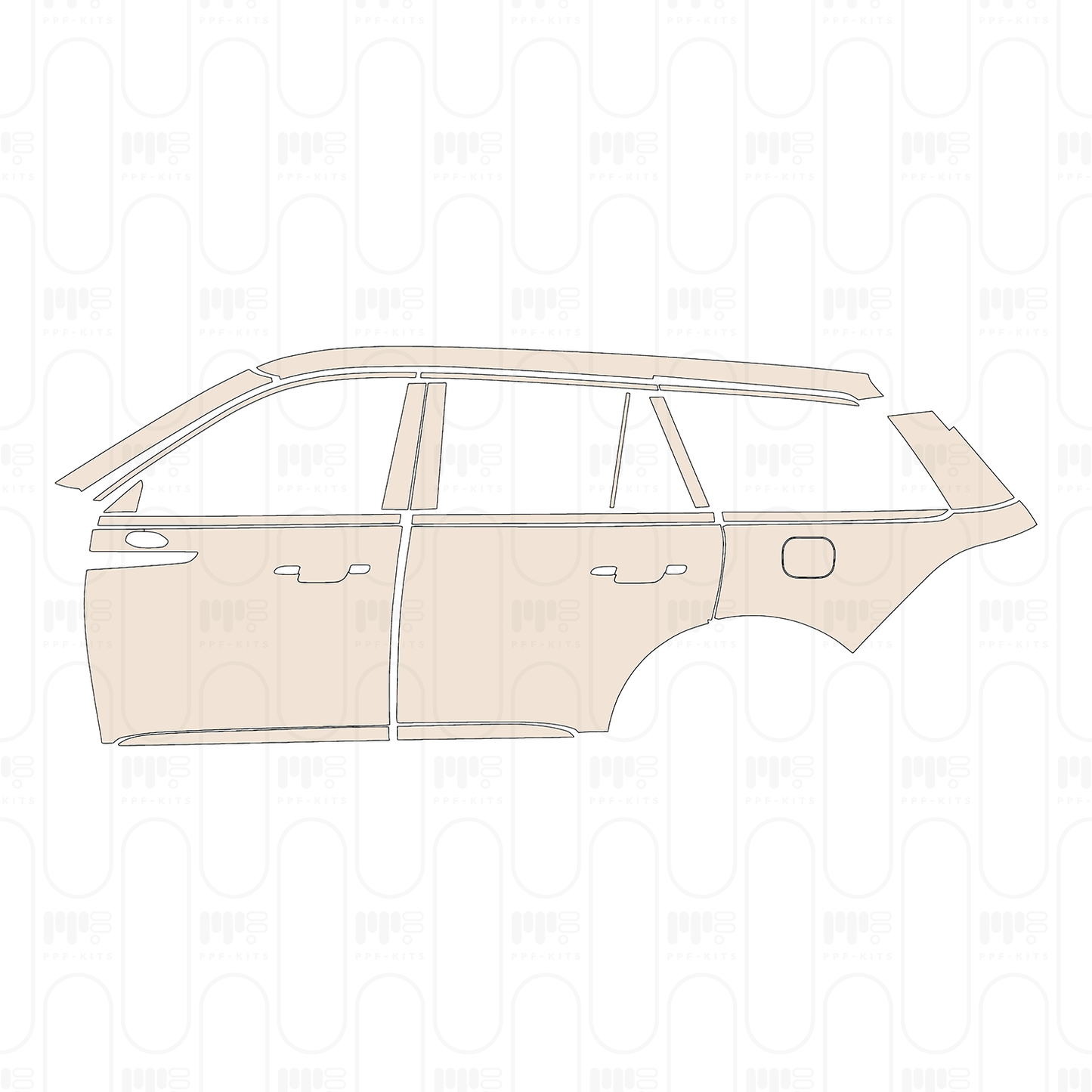 PPF prédécoupé Lincoln Aviator 2023