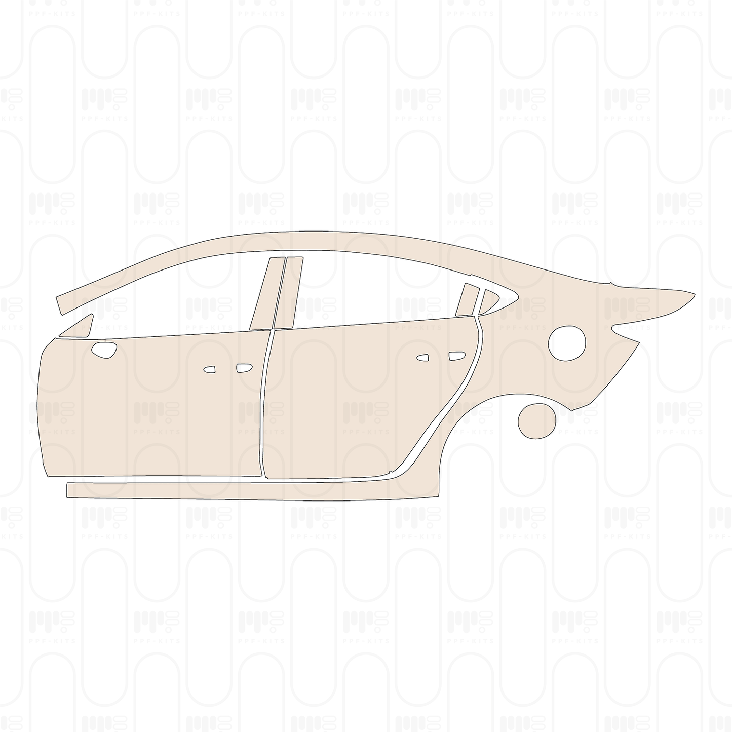 PPF prédécoupé Mazda Atenza (Mazda 6) Sedan 2022