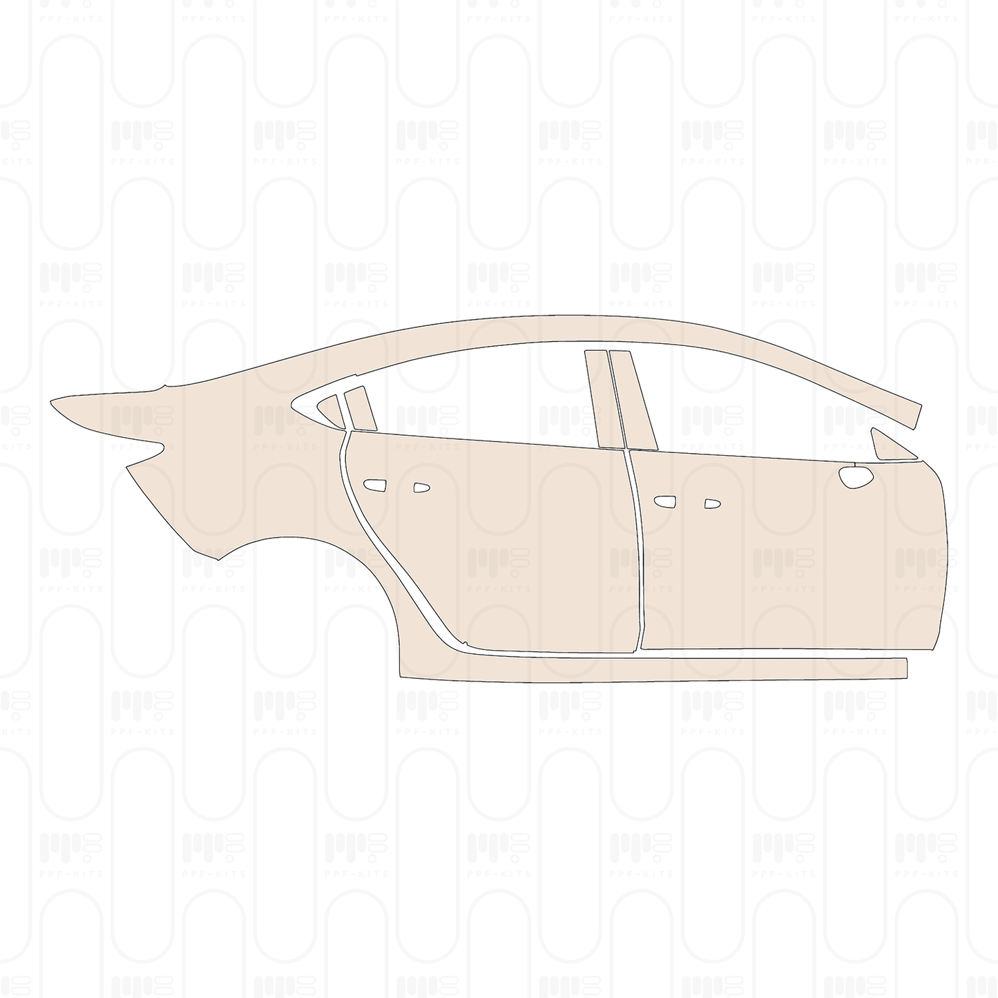 PPF prédécoupé Mazda Atenza (Mazda 6) Sedan 2022