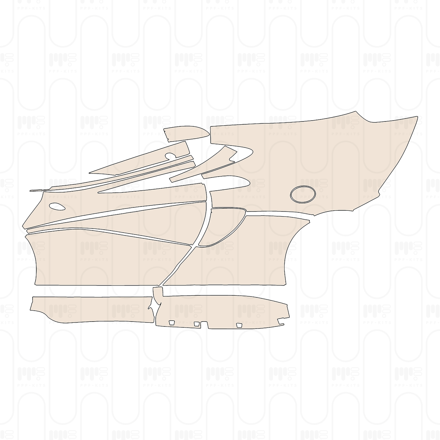 PPF prédécoupé McLaren 570 570GT 2018