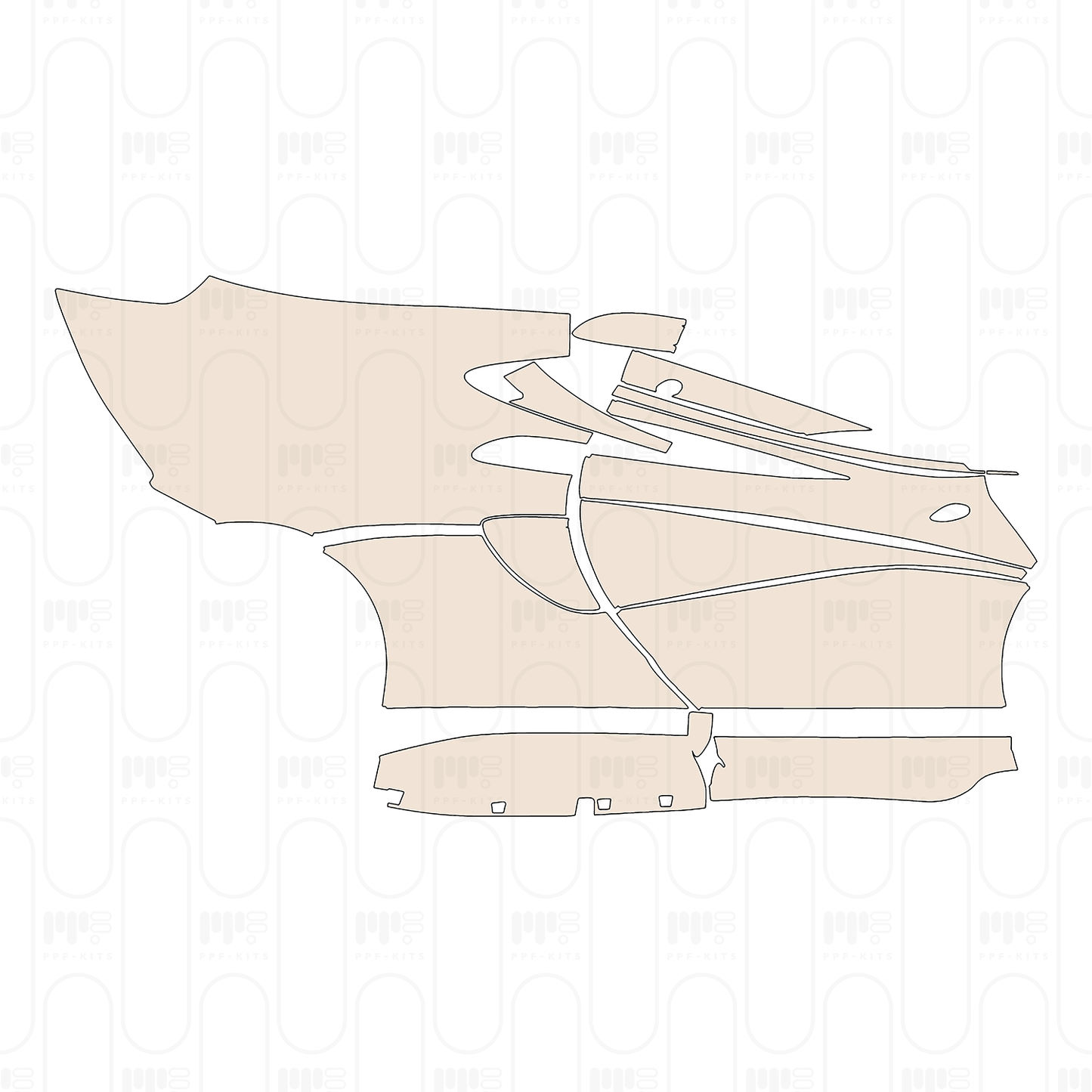 PPF prédécoupé McLaren 570 570GT 2018