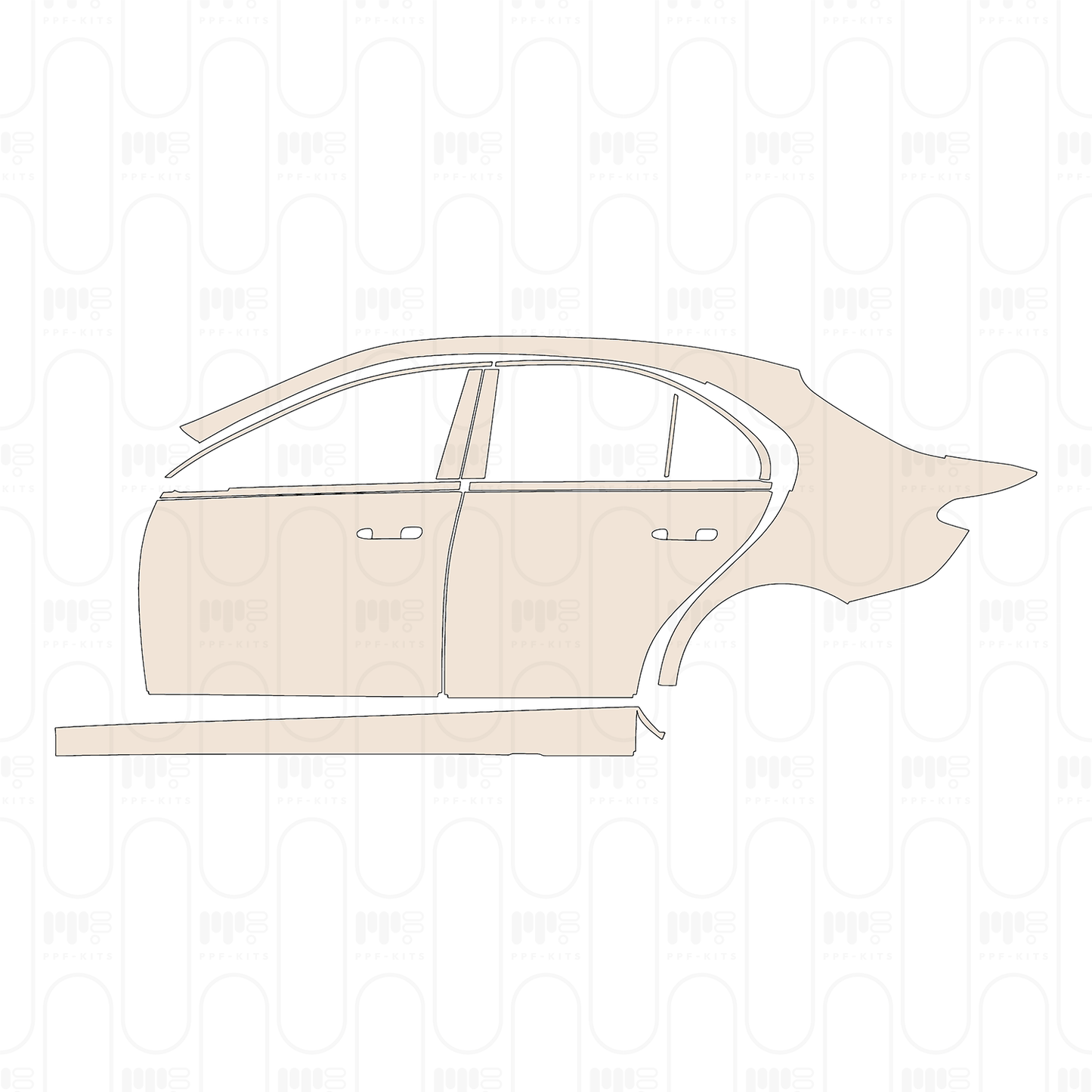 PPF prédécoupé Mercedes-Benz C Class Sedan Base Standard Wheelbase 2022