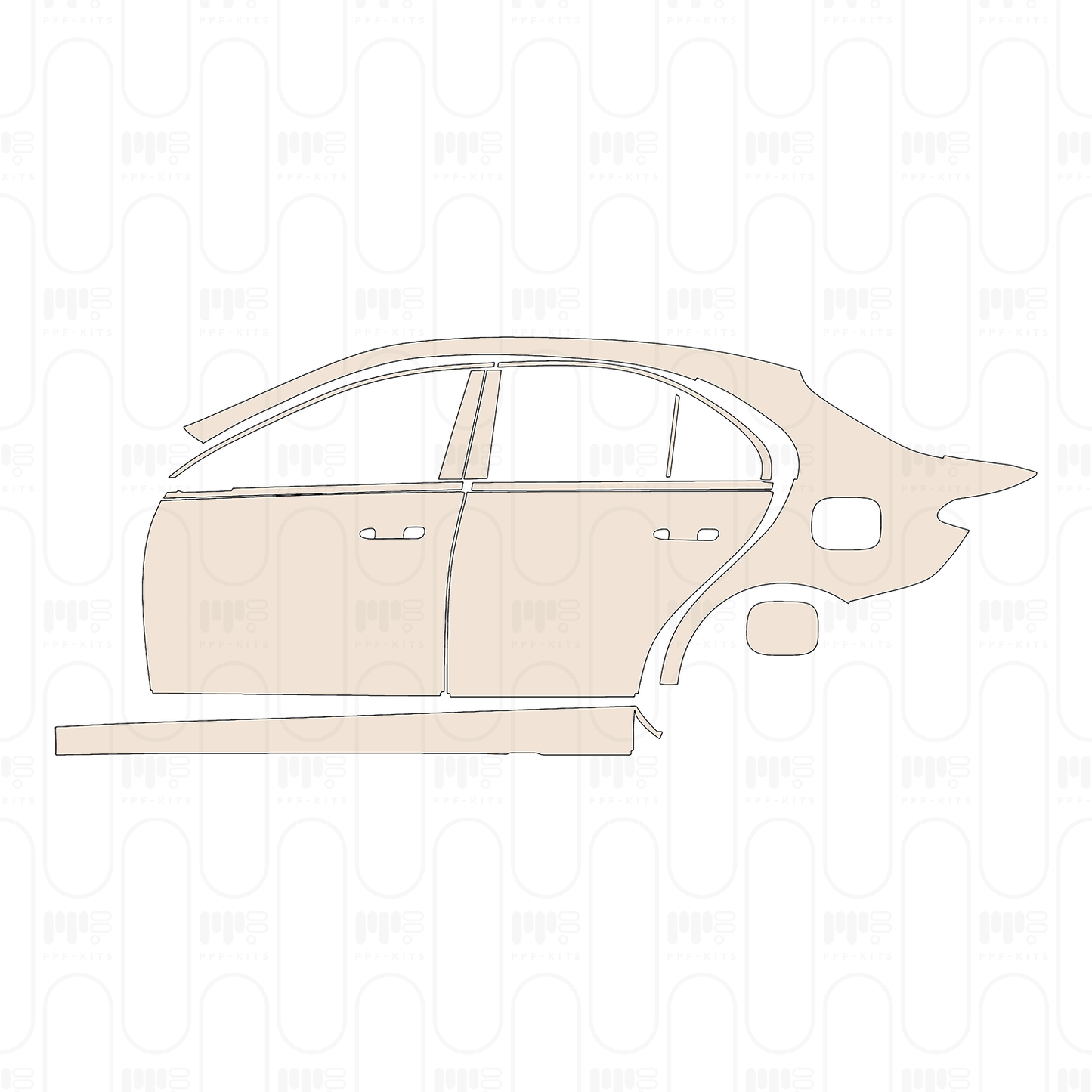 PPF prédécoupé Mercedes-Benz C Class Sedan Base Standard Wheelbase 2022
